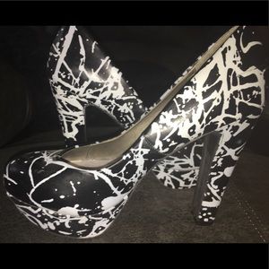 New Black platform stilettos
